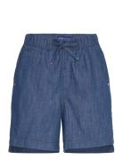Scotch & Soda Sporty Utility Short In Lightweight Denim — Washed Indig...