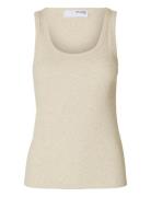 Selected Femme Slfanna U-Neck Tank Top Noos Kräm