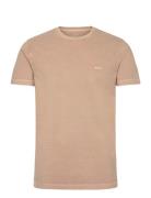 GANT Slim Sunfaded Ss Pique T-Shirt Beige
