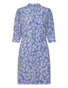 GANT Reg Floral Print Ss Shirt Dress Blå