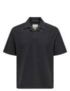 ONLY & SONS Onsmales Reg 335 Ss Resort Shirt Svart