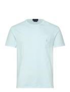 Polo Ralph Lauren Custom Slim Mineral-Dyed Pocket T-Shirt Blå