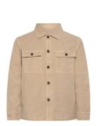 GANT Reg Cot/Linen Overshirt Beige