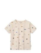 Liewood Apia Printed Shortsleeve T-Shirt Beige