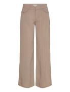 Weekday Loose Crinkle Trousers Beige