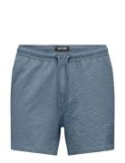 ONLY & SONS Onsted Life Solid Seersucker Swim Noos Blå