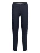 Lindbergh Black Linen Pants Marinblå