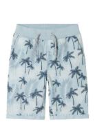 Name It Nkmvermo Aop Long Swe Shorts Unb F Noos Blå