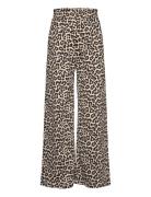 Lindex Trousers Crinkled Jersey Smock Brun