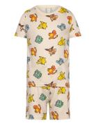 Lindex Pyjama Tee Shorts Pokemon Beige