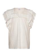Lindex Blouse Short Sleeve With Floun Vit