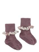 GoBabyGo Non-Slip Socks - Bamboo / Liberty Lila