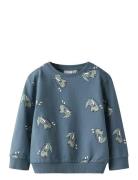 Name It Nmmvermo Aop Ls Nreg Sweat Unb Blå