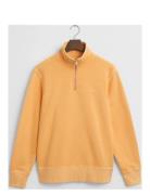 GANT Sunfaded Half Zip Sweat Orange