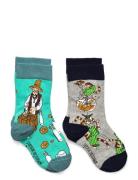 Geggamoja Pettson & Findus Socks 2-Pack Mix 22-24 Multi/patterned