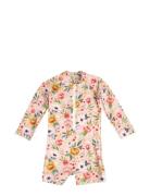 Filibabba Villads – Uv-Dragt 1-2 År – Ocean Blossom Rosa