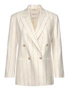GANT Pinstripe Linen Club Blazer Vit