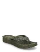 Ilse Jacobsen Flip Flop On Platform Sole Grön