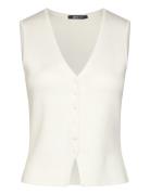Gina Tricot Knitted Vest Vit