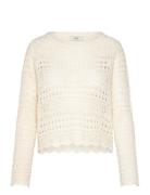 JDY Jdysun Lay L/S Boatneck Pullov. Knt Kräm