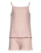 Lindex Pajama Pointelle Ss Rosa