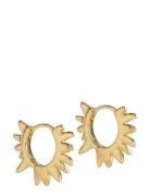 Enamel Copenhagen Sunshine Leaves Hoops Guld