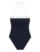 Lauren Ralph Lauren Badkläder Lrl Bel Air Modern Bandeau Mio Swim Svar...