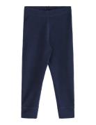 Lindex Leggings Wool Baby Solid Marinblå