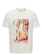 ONLY & SONS Onsmagdy Life Reg Photoprint Ss Tee Vit