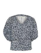 Kaffe Karuffalo Blouse Marinblå