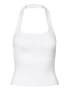 Weekday Square Neck Halter Top Silver