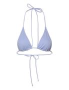 Weekday Strappy Triangle Bikini Top Blå