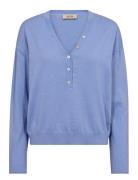 MOS MOSH Mmchani Placket Knit Blå