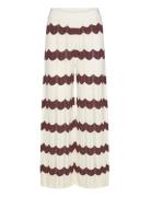 Malina Keily Straight Knitted Pants Brun