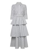 By Ti Mo Seersucker Shirt Dress Vit