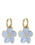 Bud To Rose Calista Enamel Earring Blå