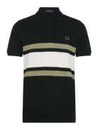 Fred Perry Panelled Polo Shirt Marinblå