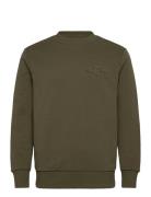 GANT Reg Tonal Shield C-Neck Sweat Grön