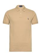 Polo Ralph Lauren Slim Fit Mesh Polo Shirt Beige
