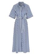 Newhouse Astrid Striped Dress Marinblå