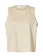Selected Femme Slfessential Sl Boxy Tank Top Noos Vit