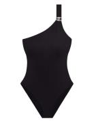 Lauren Ralph Lauren Badkläder Lrl Luxury Black Shoulder Swims Marinblå