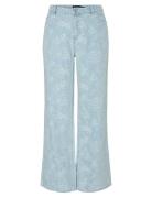 Pieces Pcfeline Mw Wide Denim Jeans Blå