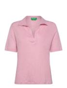 United Colors Of Benetton H/S Polo Shirt Rosa