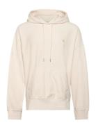 Calvin Klein Jeans Premium Terry Monogram Hoodie Kräm