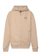 Tommy Hilfiger Tonal Flag Emb Zip Hoodie Kräm