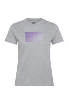 Tommy Jeans Tjw Reg Gradient Flag Ss Grå