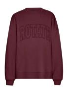 ROTATE Birger Christensen Heavy Sweat Crewneck Burgundy