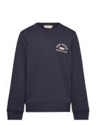 GANT Graphic C-Neck Sweat Blå