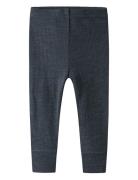 Name It Nbnwax Wool Rib Legging Noos Marinblå